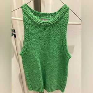 J. Crew Kerry Green woven sweater tank